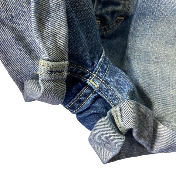 Scotch & Soda Cuffed Women Button Fly Jean Shorts 28 Festival Retro Grunge Y2K - Picture 10 of 15
